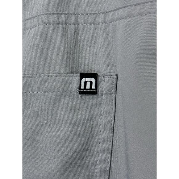 Travis Mathew Pants Mens 40 Light Gray Zip Fly Pockets Lightweight Logo - Picture 3 of 6